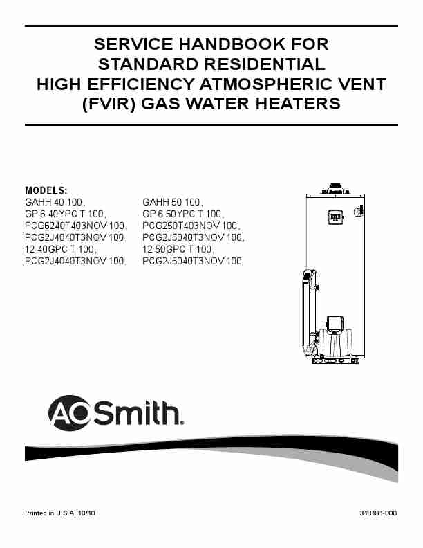 A O  Smith Water Heater PCG2J4040T3NOV 100-page_pdf